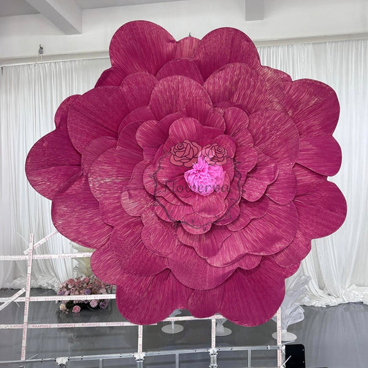 Flowerva Giant Rose Story Wedding Art Installation