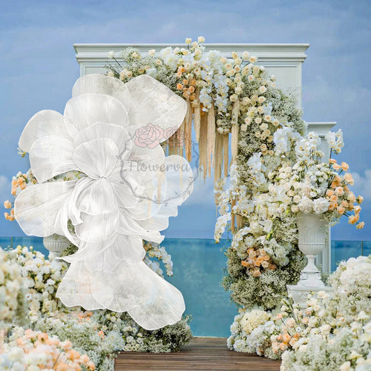 Flowerva Pure White Handmade Design Flower Styling Wedding&Party&Event Decoration