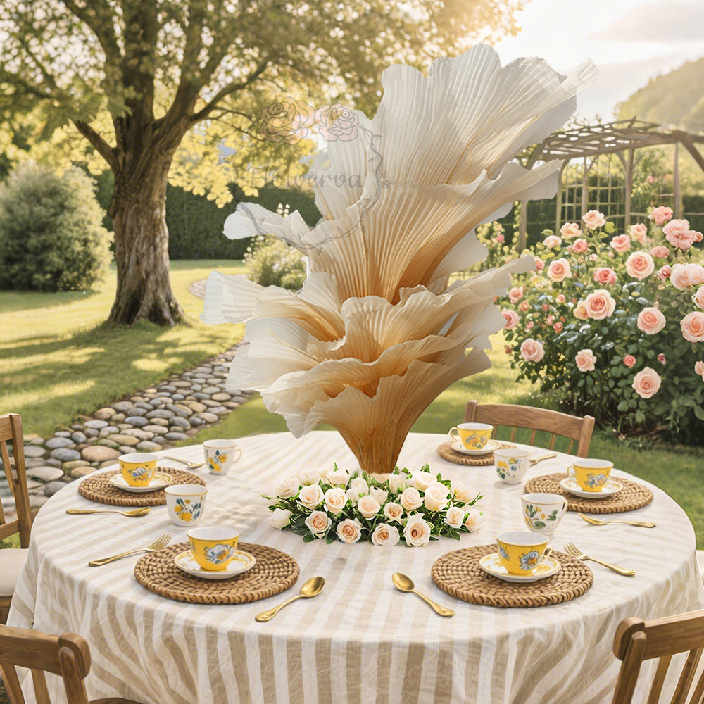 Flowerva Champagne Table Flower Wedding Table Centerpiece