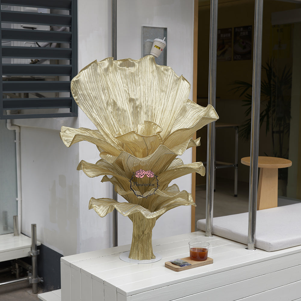 Flowerva Champagne Gold French Vintage Wedding and Home Art Decoration