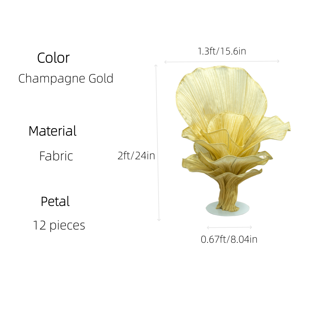 Flowerva Height Fabric Table Flower Wedding Decor(Without Flowers)