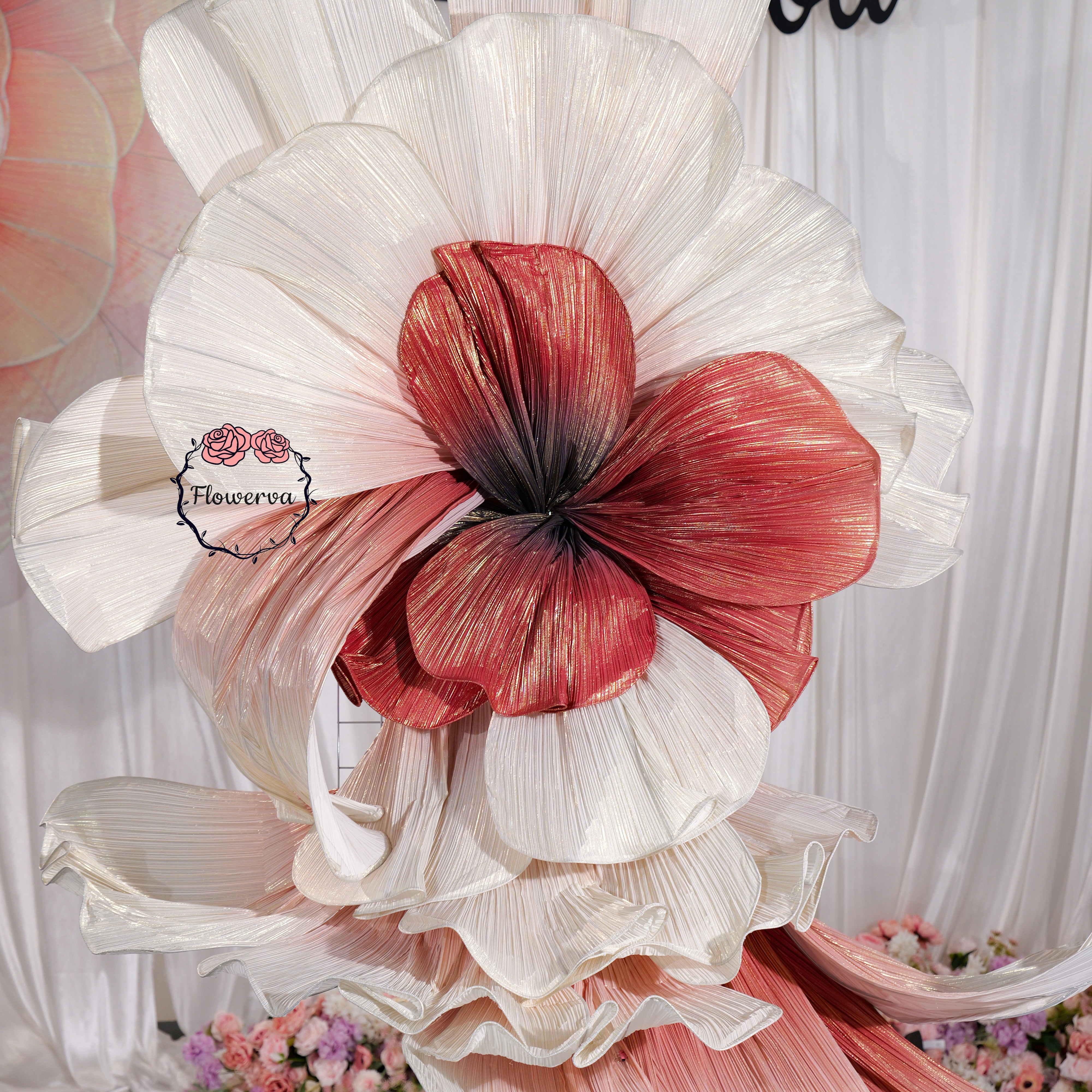 Flowerva Giant Dunhuang Flying Apsaras Flower Shape Party & Wedding Event Decor