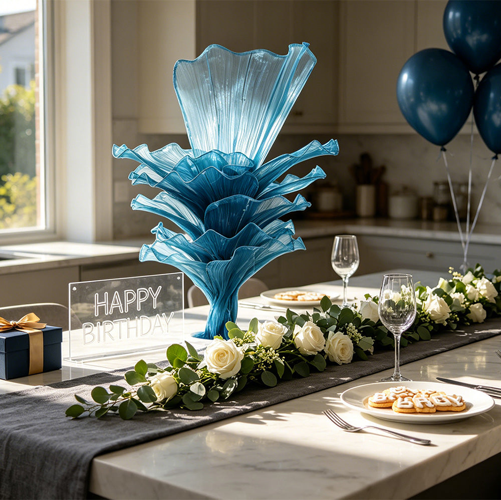 Flowerva "Ocean Love" Wedding Ceremony Deep Lake Blue