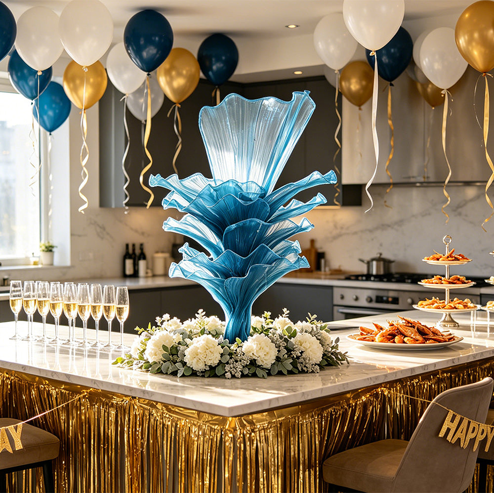 Flowerva "Ocean Love" Wedding Ceremony Deep Lake Blue