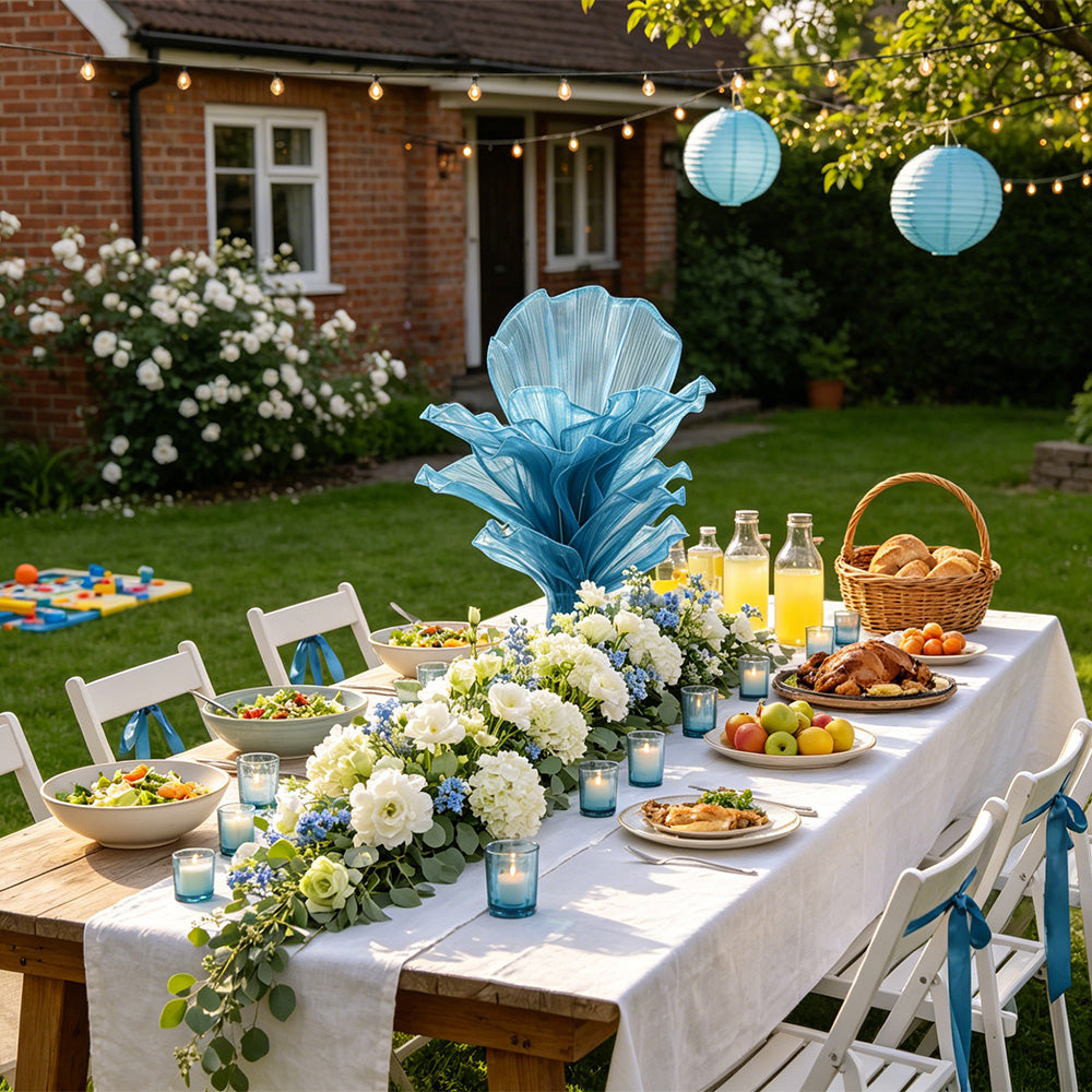 Flowerva Height Fabric Table Flower Wedding Decor(Without Flowers)