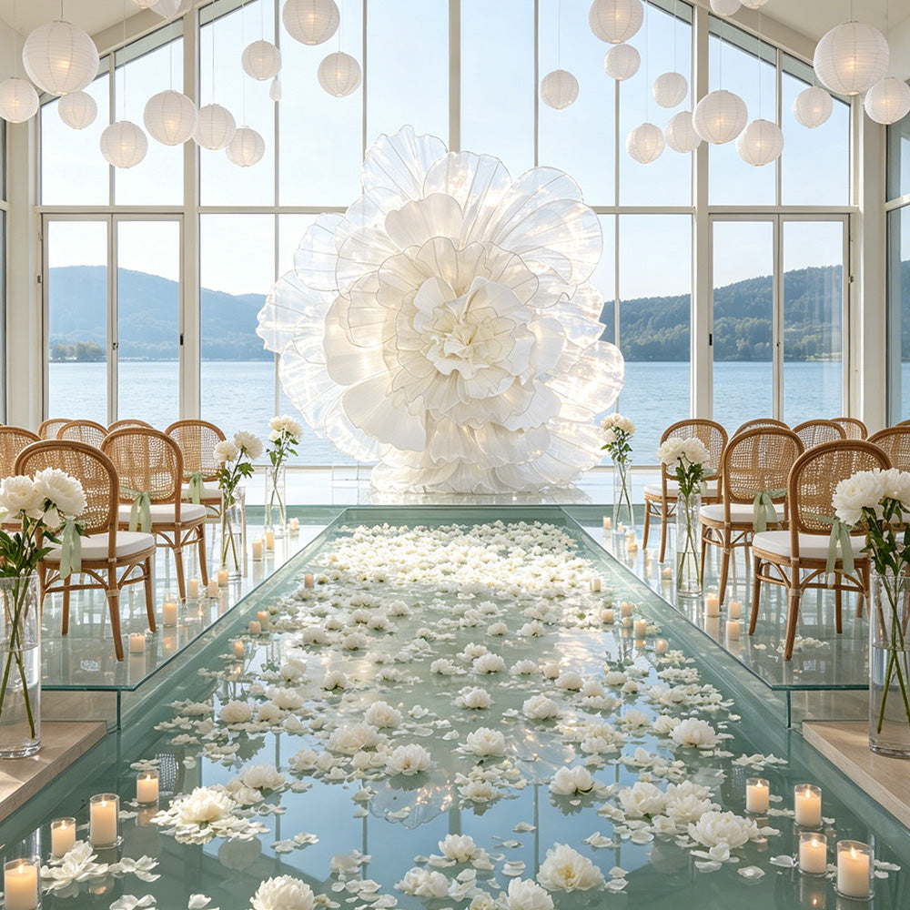 Flowerva Luminous Cloud Bloom Statement Decor