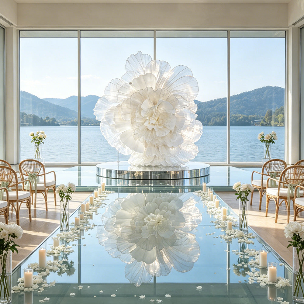 Flowerva Luminous Cloud Bloom Statement Decor