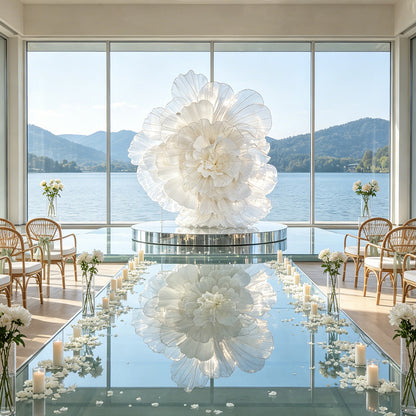 Flowerva Luminous Cloud Bloom Statement Decor