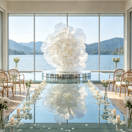 Flowerva Luminous Cloud Bloom Statement Decor