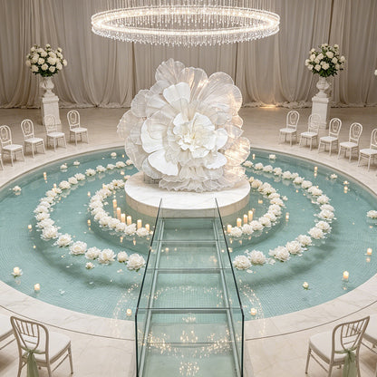 Flowerva Luminous Cloud Bloom Statement Decor