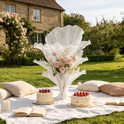 Flowerva Pure White Artistic Wedding Table Decorations