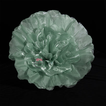 Flowerva Luminous Ruffle Core Fabric Flower
