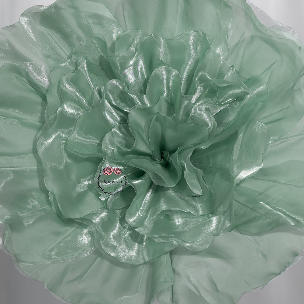 Flowerva Luminous Ruffle Core Fabric Flower