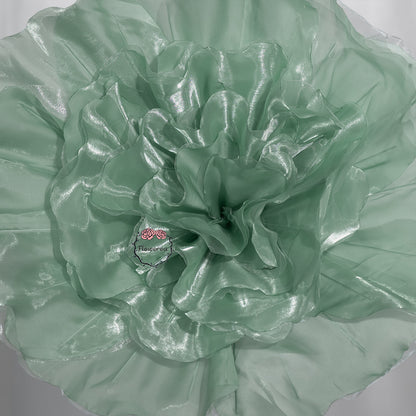 Flowerva Luminous Ruffle Core Fabric Flower