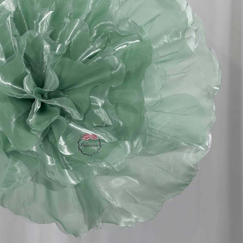 Flowerva Luminous Ruffle Core Fabric Flower