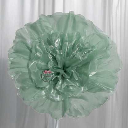 Flowerva Luminous Ruffle Core Fabric Flower