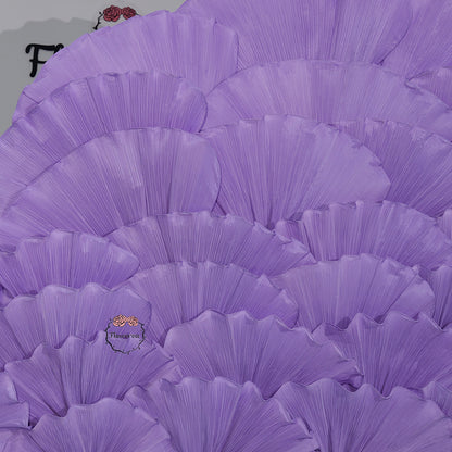 Flowerva Giant Crystal Purple Petal Wave Wedding Party Decoration