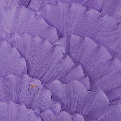 Flowerva Giant Crystal Purple Petal Wave Wedding Party Decoration
