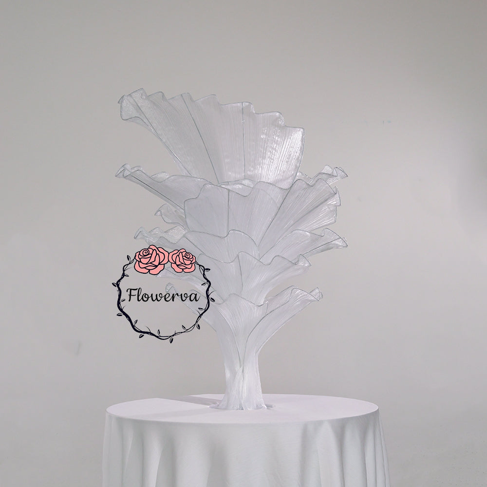 Flowerva Pure White Artistic Wedding Table Decorations