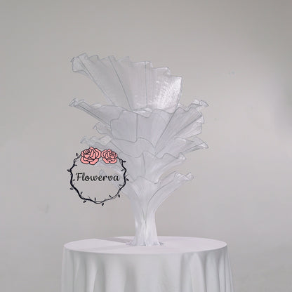 Flowerva Pure White Artistic Wedding Table Decorations