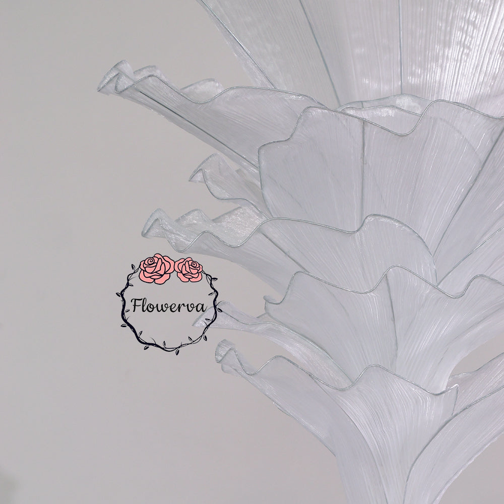 Flowerva Artistic Table Flower Wedding Decor Pure White 100cm