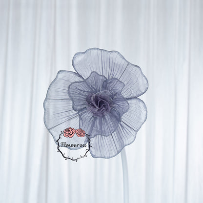 Flowerva Grayish Purple Giant Tulle Flower Centerpiece Wedding Decor