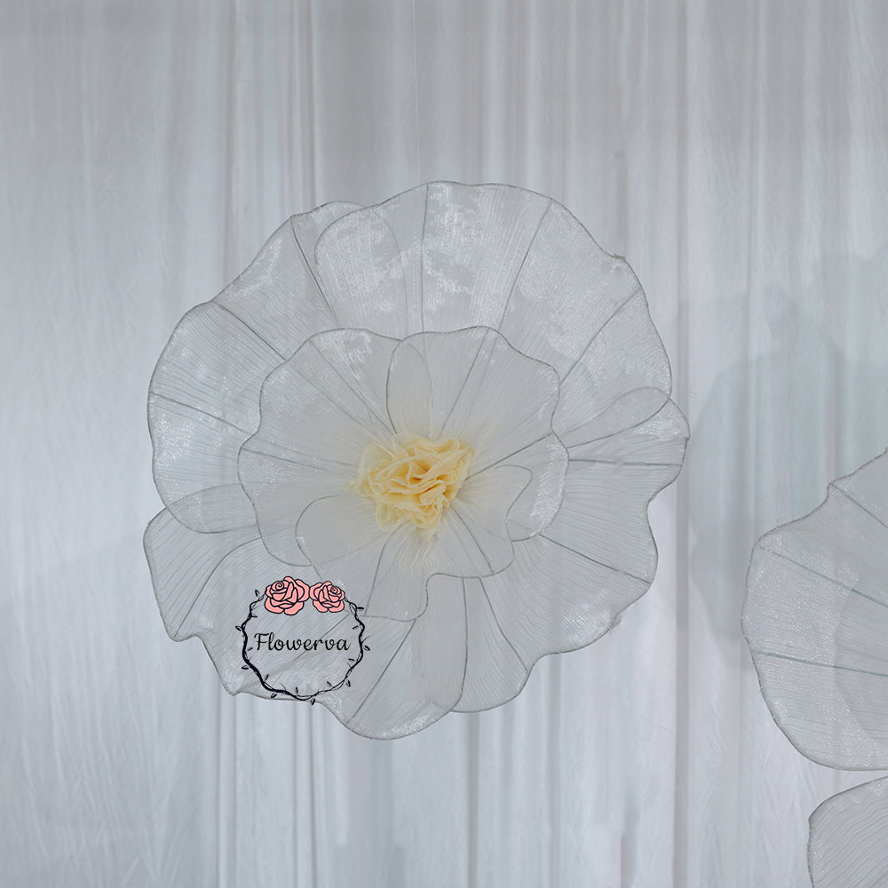Flowerva Fabric Giant Flower Centerpiece Luxury Wedding & Event Decor