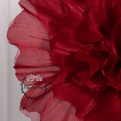 Flowerva Luminous Ruffle Core Fabric Flower