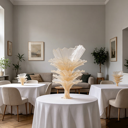 Classic Flowerva Yellow Skin Table Flower Wedding Decoration