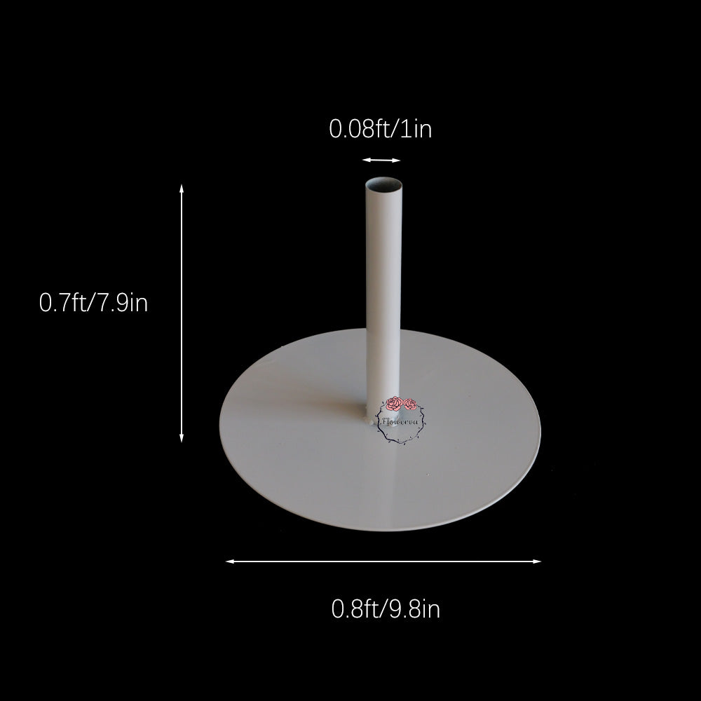 Flowerva Sturdy Matte White Base Stand