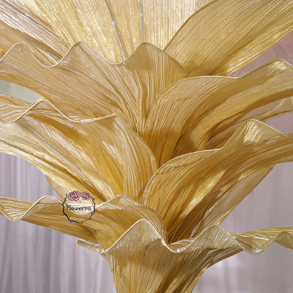 Flowerva Champagne Gold French Vintage Wedding and Home Art Decoration