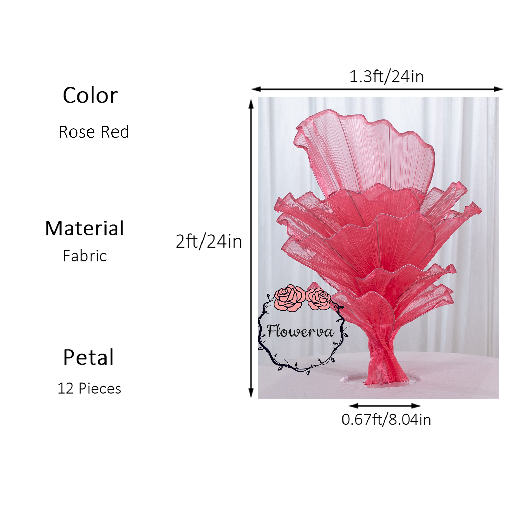 Flowerva Versatile Table Florals for Weddings, Events & Everyday Decor
