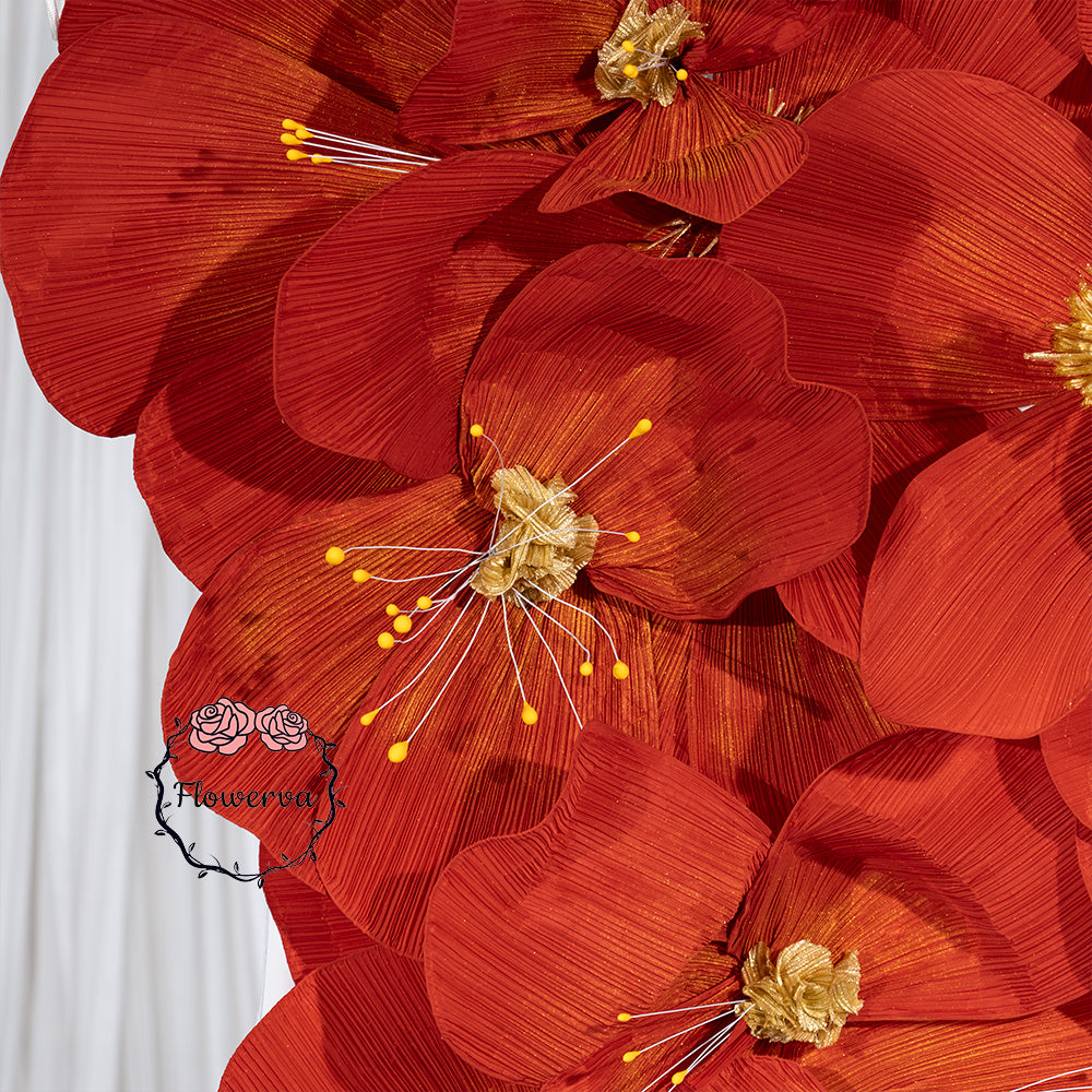 Flowerva Scarlet Cascade Orchid Wedding Decor