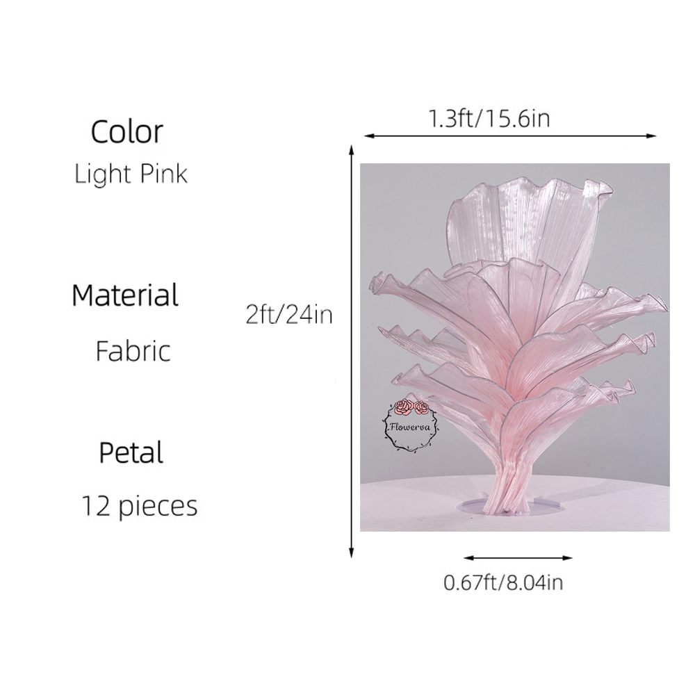 Flowerva Table Flower Wedding Decoration Light Pink