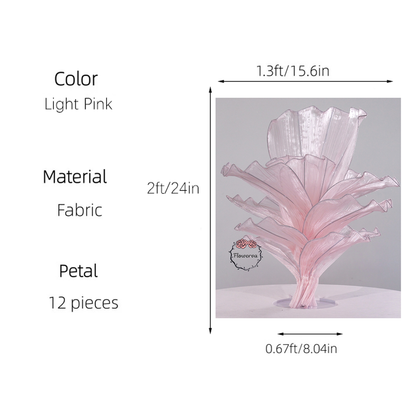 Flowerva Table Flower Wedding Decoration Light Pink