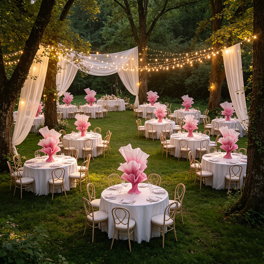 Flowerva "Romantic Light" Table Flower Wedding Decoration/Home Decor