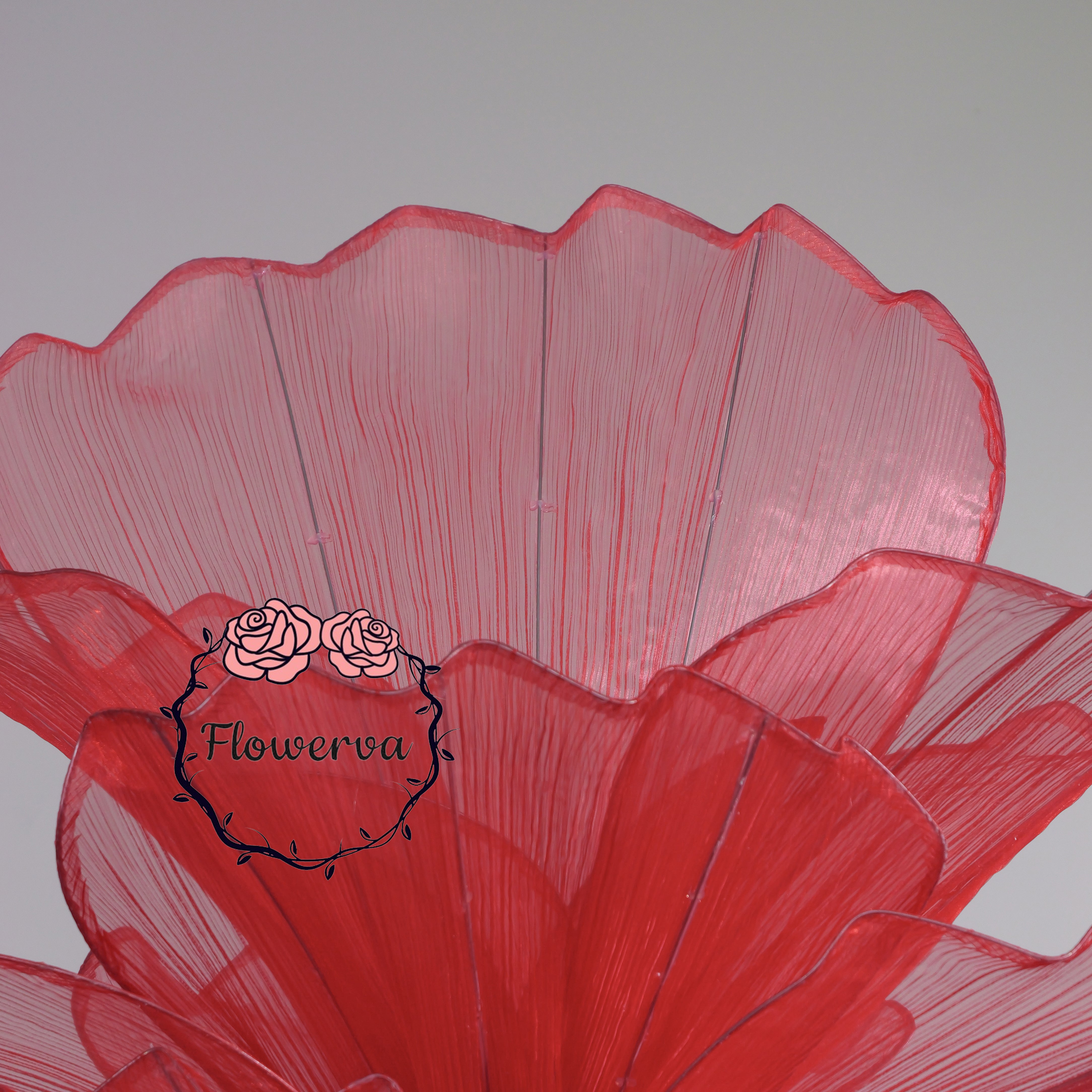 Flowerva Aesthetic Wedding Art Installation Red Vintage