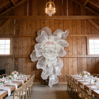 Flowerva Blooming Beauty Wedding Art Installation