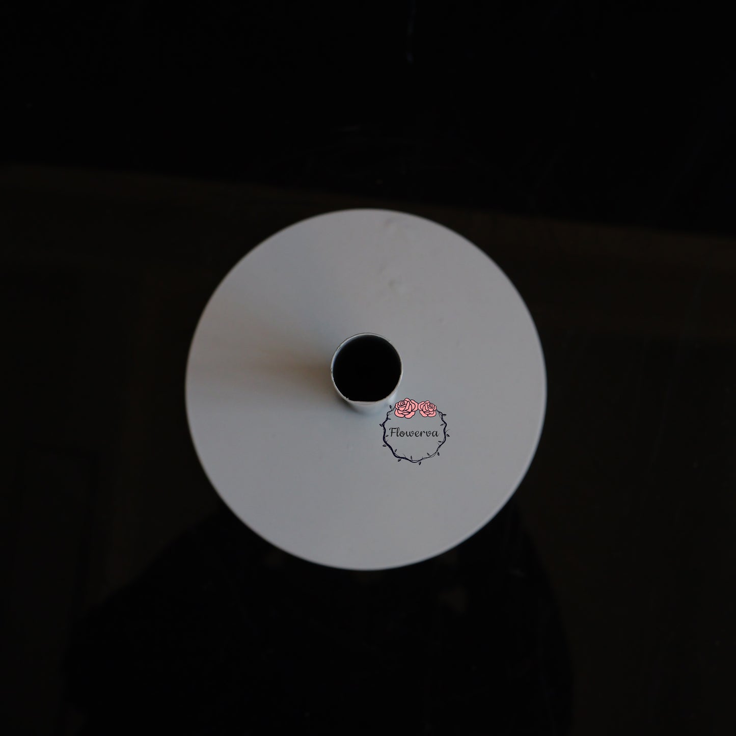 Flowerva Sturdy Matte White Base Stand