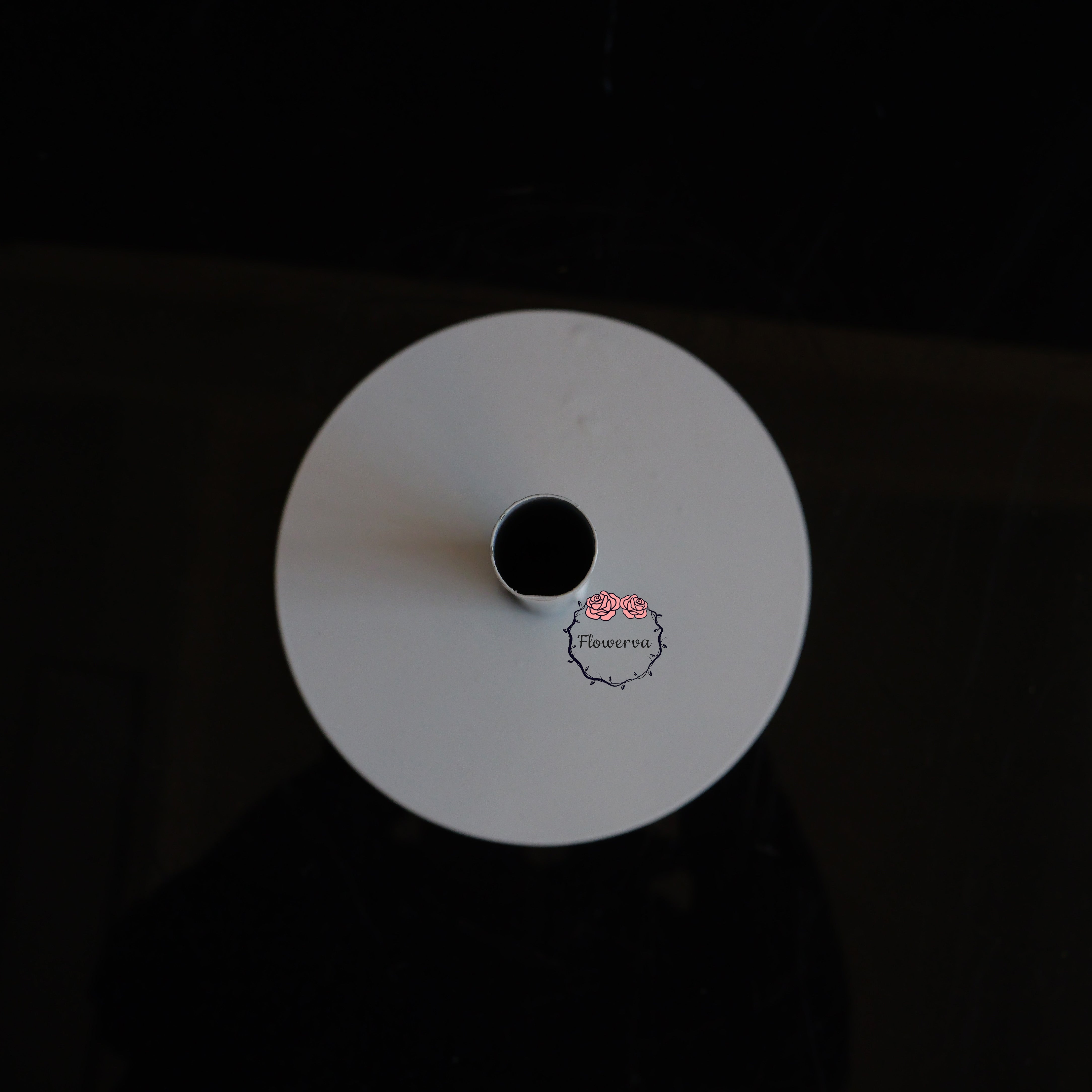 Flowerva Sturdy Matte White Base Stand