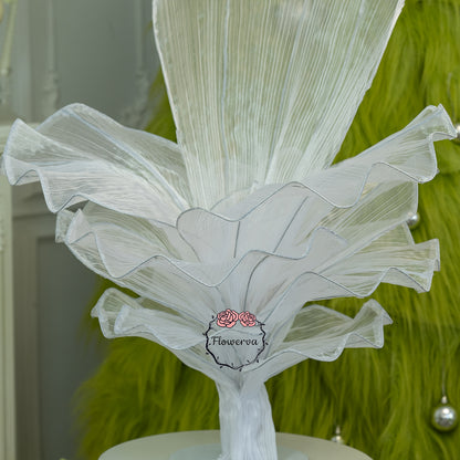 Flowerva Pure White Artistic Wedding Table Decorations