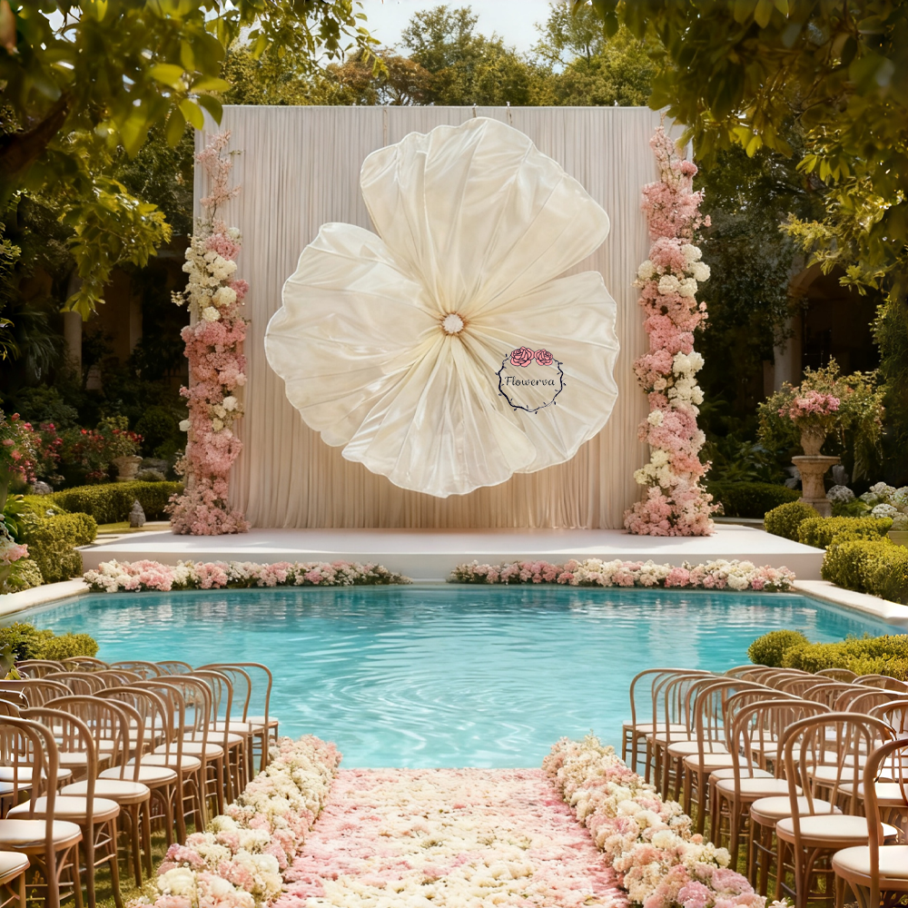 Flowerva Giant Ivory Mist-Inspired Floral Wedding Decor