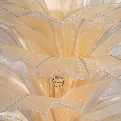 Flowerva Yellow Skin Table Flower Wedding Decoration (With Base)