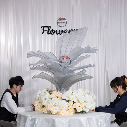 Flowerva Height Fabric Table Flower Wedding Decor(Without Flowers)