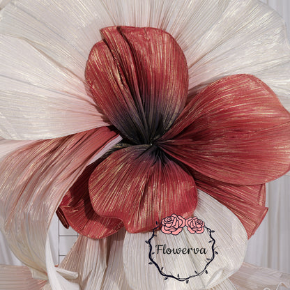 Flowerva – «grand Vase» blanc géant à faire soi-même, fleurs pour toujours, décoration d'arrière-plan pour fête de mariage