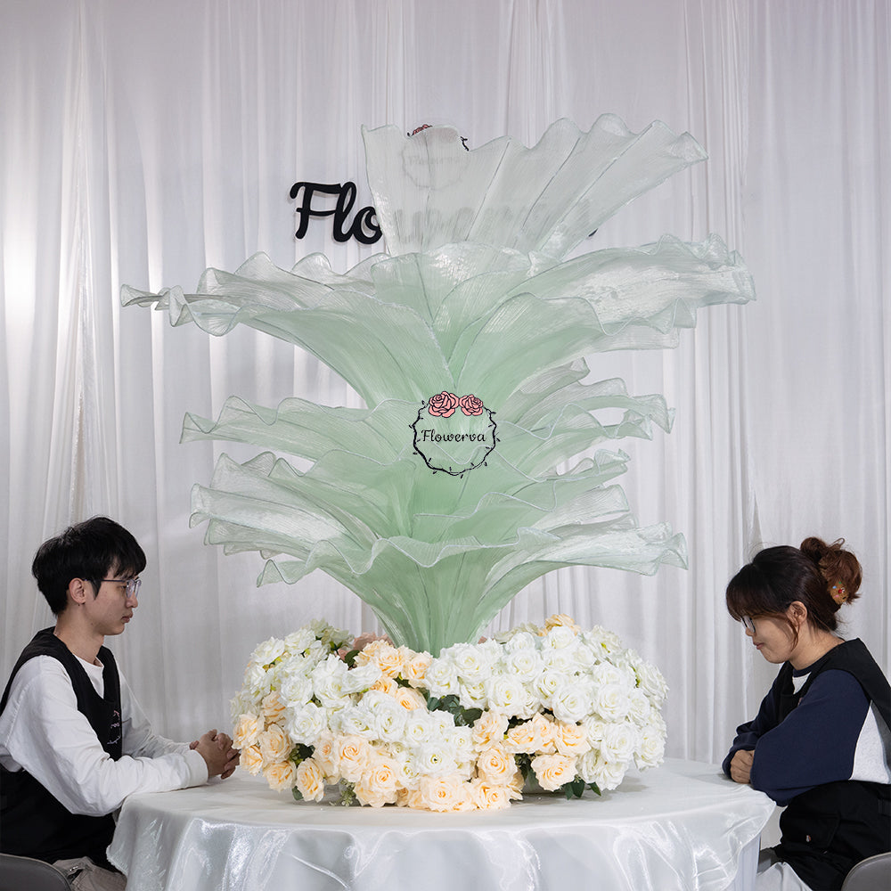 Flowerva Height Fabric Table Flower Wedding Decor(Without Flowers)