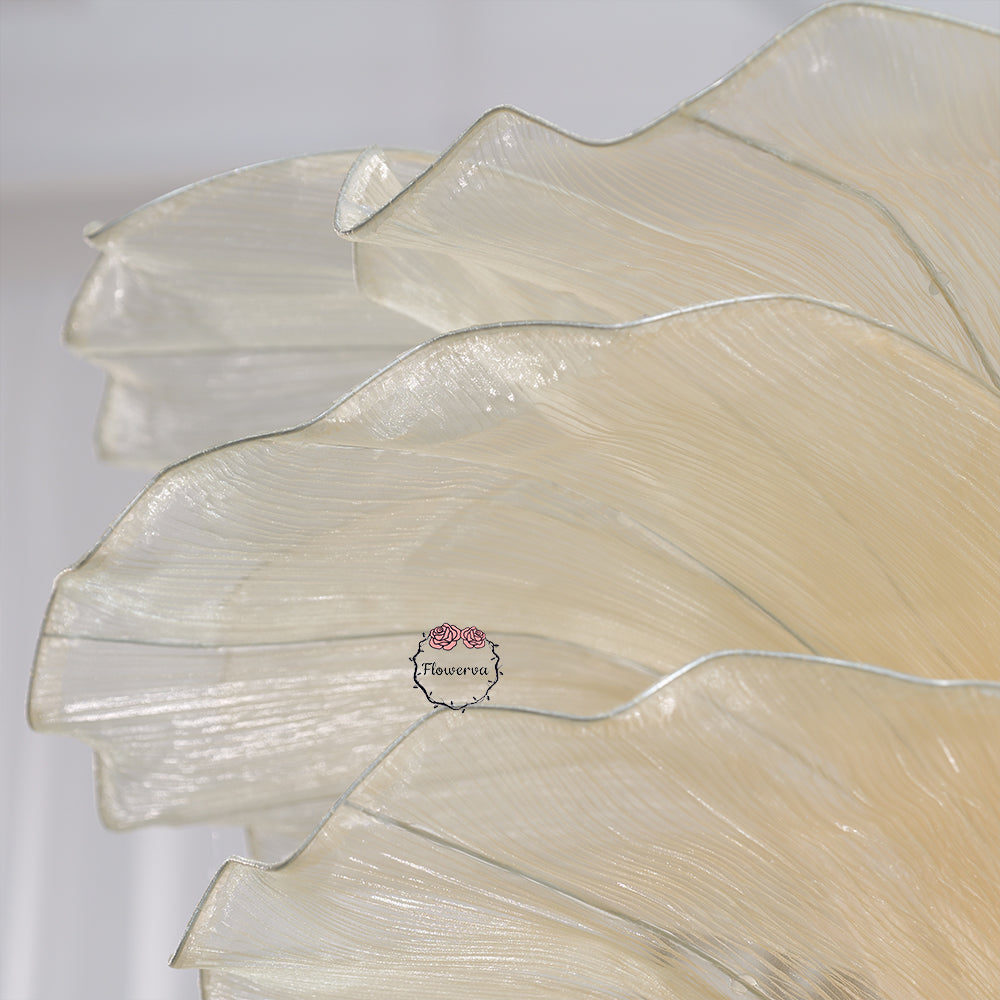 Flowerva Yellow Skin Table Flower Wedding Decoration (With Base)