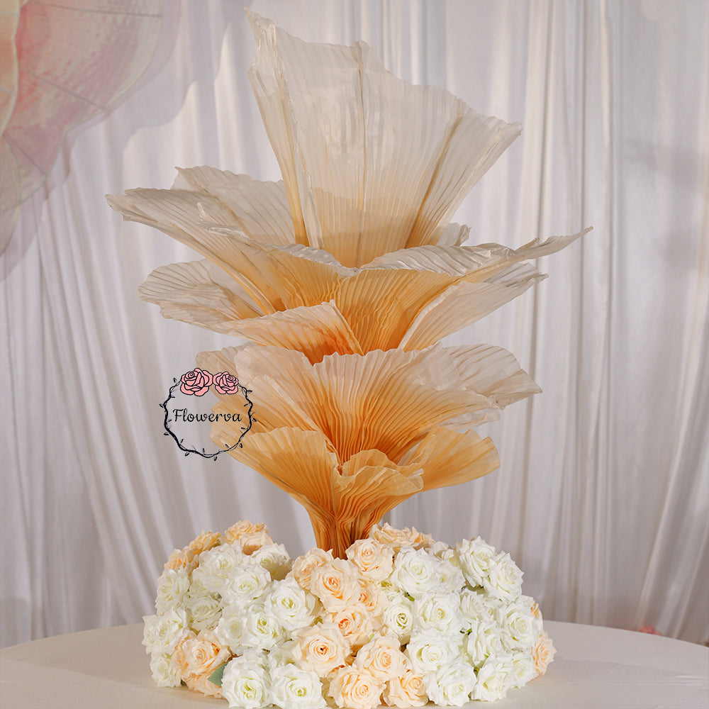 Flowerva Champagne Table Flower Wedding Table Centerpiece