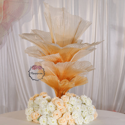Flowerva Champagne Table Flower Wedding Table Centerpiece