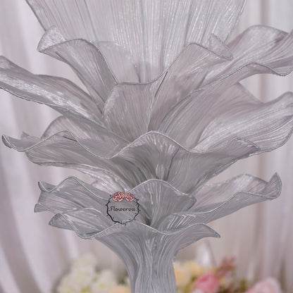 Flowerva''Morning Mist in the Mountains'' gray wedding table flower decoration